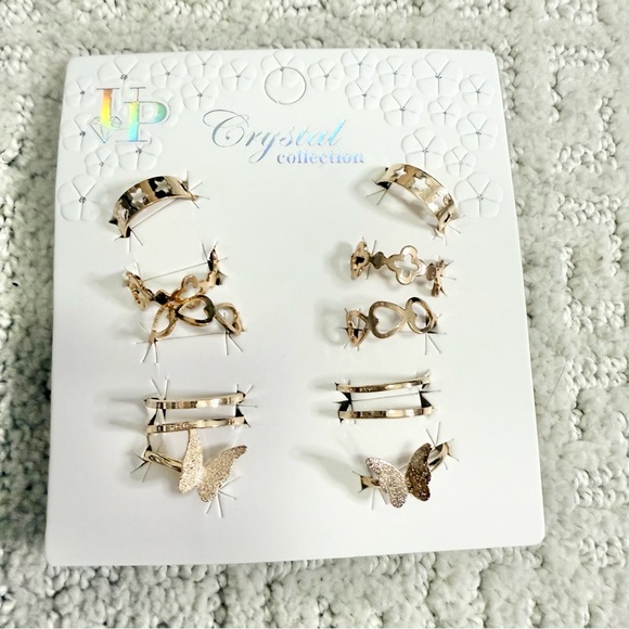 BuyNow - Crystal Collection 10 Adjustable Rings - Picture 4 of 5